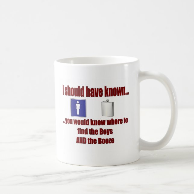 Mug Les garçons ET les boissons alcoolisées ! (Droite)