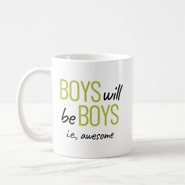 Mug Les Garçons Seront Des Garçons, par exemple. L'aut (Gauche)