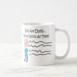 Mug Les garçons sont les "roches muettes de jet à eu