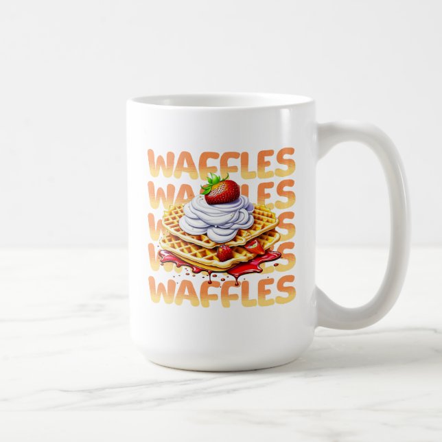 Mug Les gaufres couvertes de fraises (Droite)