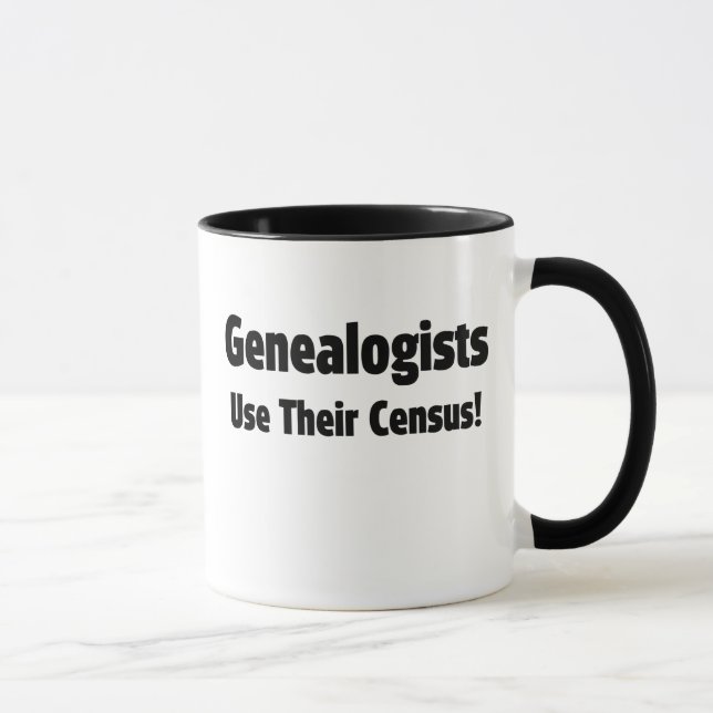 Mug Les Généalogistes Utilisent Leur recensement (Droite)