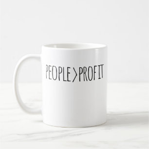 Mug Les gens au-dessus du profit