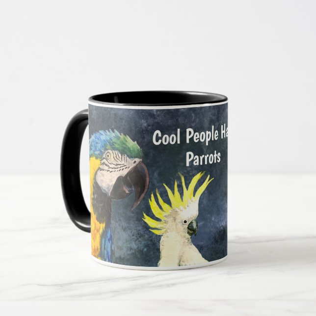 Mug Les gens cools ont des perroquets (Devant gauche)