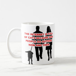 Mug Les gens de chats contre les gens de chien Drôle c