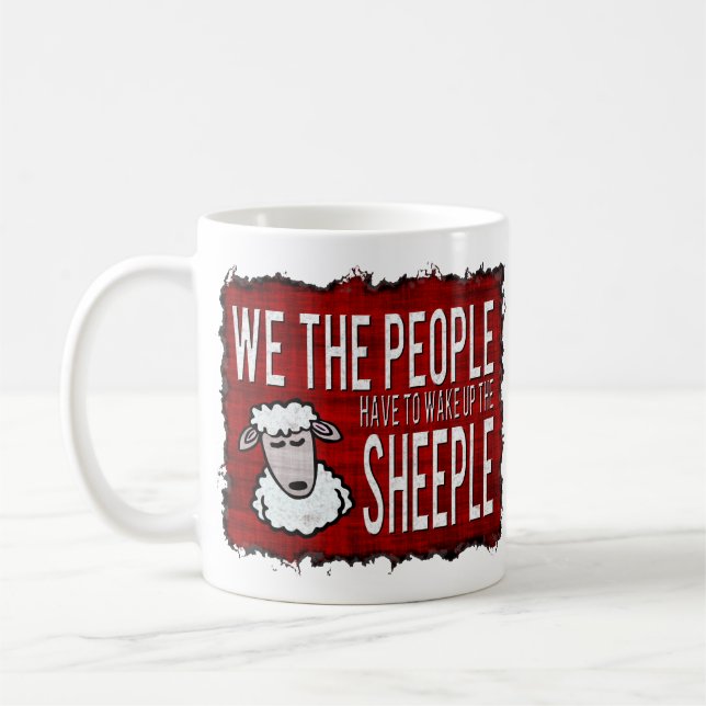 Mug Les gens réveillent Sheeple (Gauche)