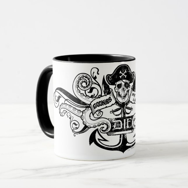 Mug Les Goonies "Never Say Die" Pirate Ancre Badge (Devant gauche)