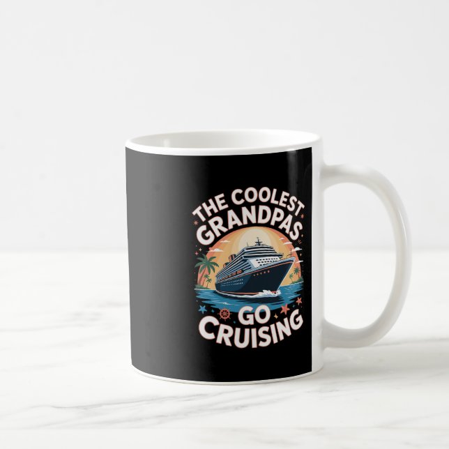 Mug Les Grands-Pères les Plus Cool Vont en Croisière G (Droite)