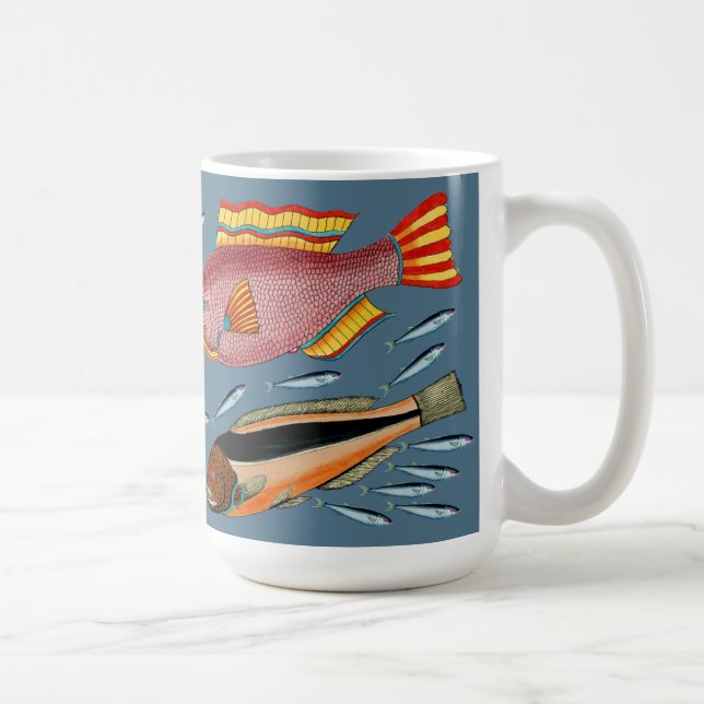 Mug Les grands poissons mangent les petits poissons (Droite)