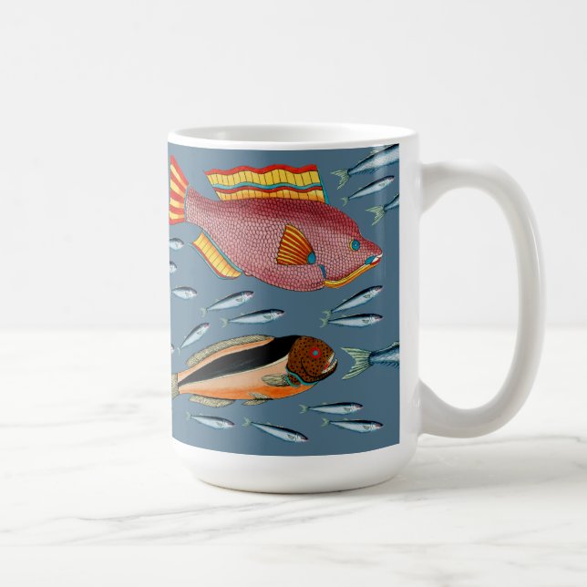 Mug Les grands poissons mangent les petits poissons (Droite)