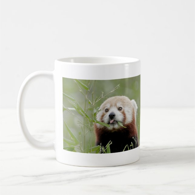 Mug Les grenouilles photo panda rouge. Panda roux. ani (Gauche)