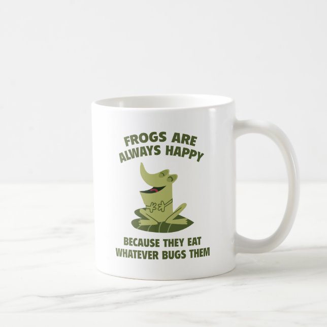 Mug Les grenouilles sont toujours heureuses (Droite)