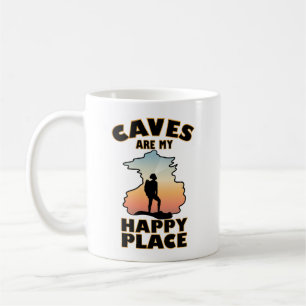 Mug Les grottes sont mon endroit heureux - La spéléolo