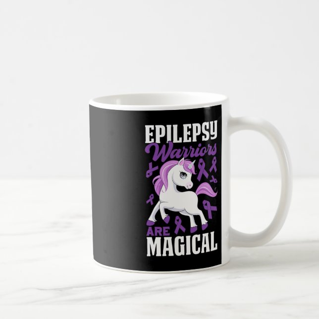 Mug Les guerriers de l'épilepsie sont magiques violet  (Droite)