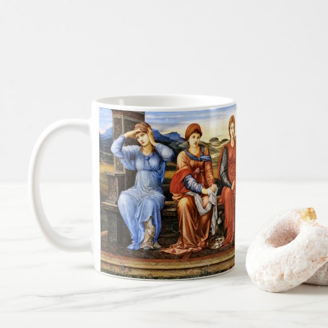 Mug Les Heures par Edward Burne-Jones (Avec donut)