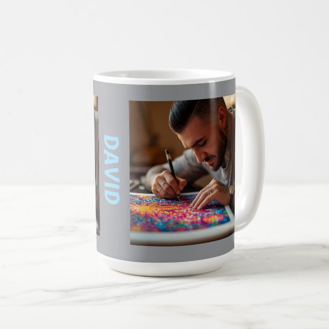 Mug Les hommes aiment également l'art diamant (Devant droit)