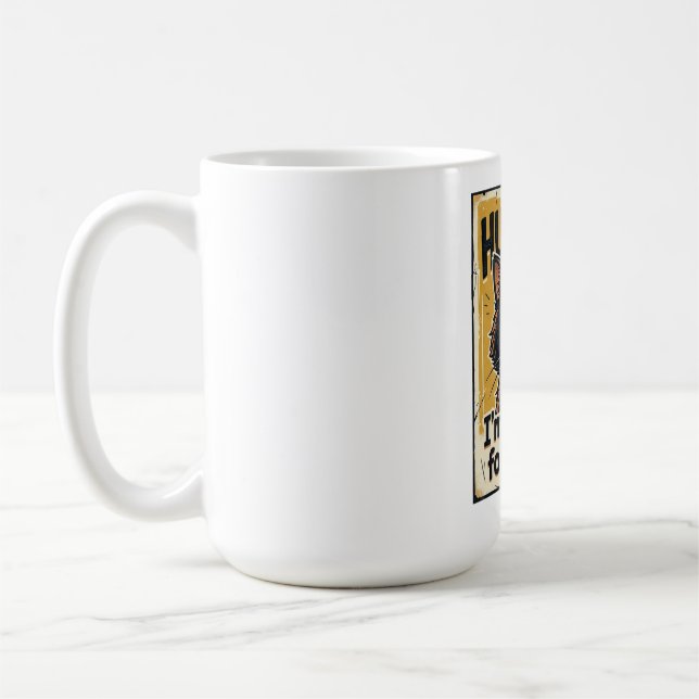 Mug Les humains ? Conception d'amant de chat noir (Gauche)