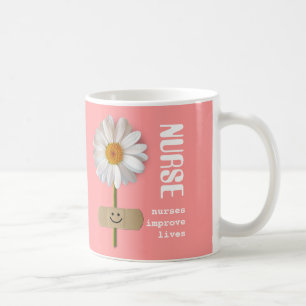 Mug Les infirmières améliorent la vie. Cadeau souriant