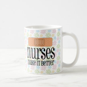Mug Les infirmières le rendent meilleur, bandage