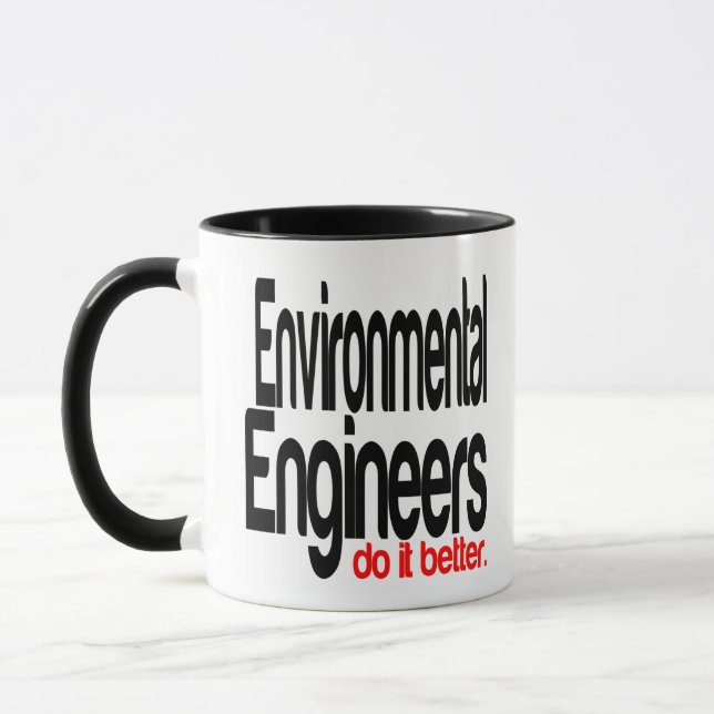 Mug Les ingénieurs de l'environnement le font mieux (Gauche)