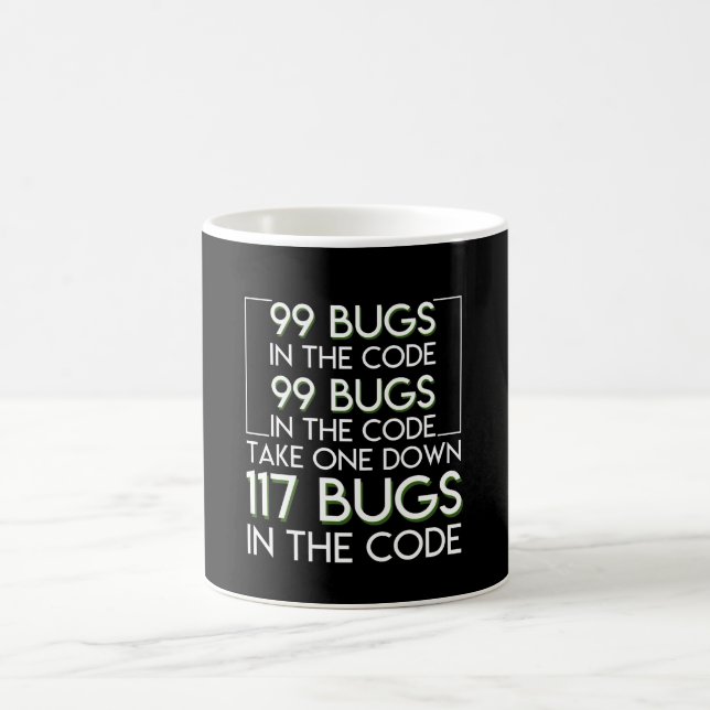 Mug Les insectes du programmeur 99 de codeur (Centre)