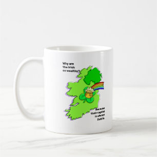 Mug Les Irlandais sont riches, leur capitale est Dubli