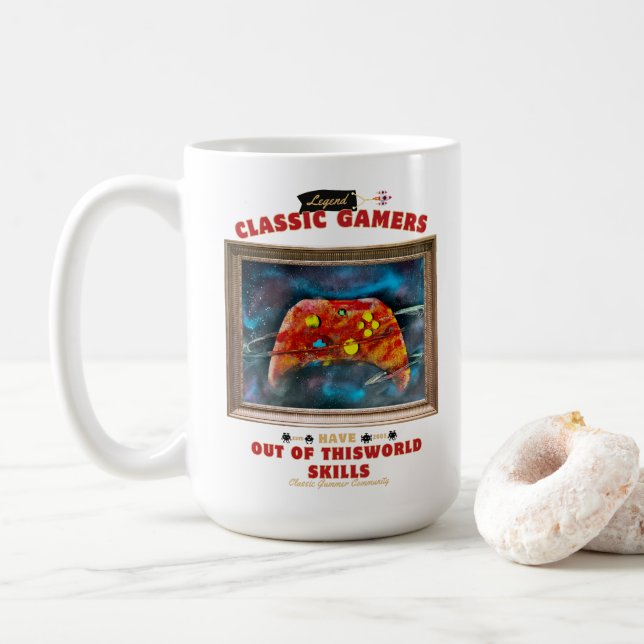 Mug Les joueurs classiques ont un espace pervers (Avec donut)