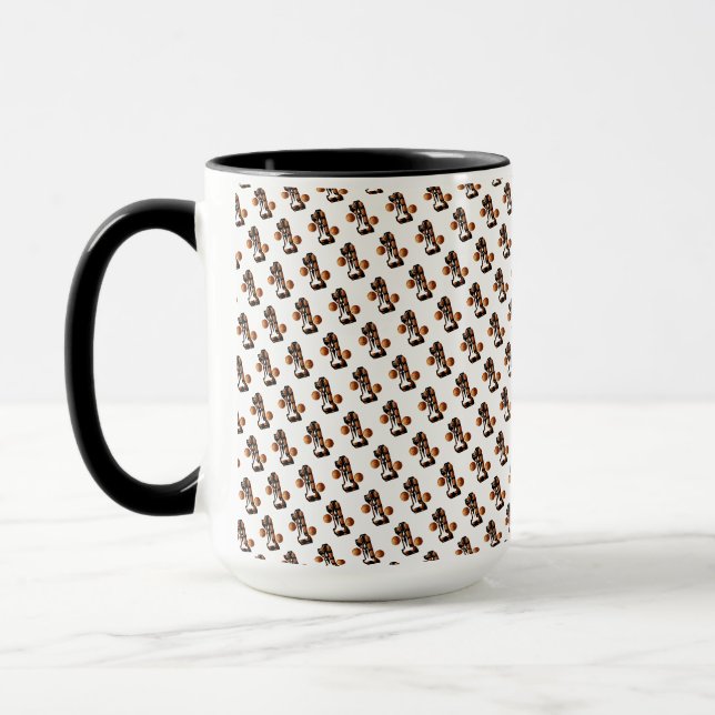 Mug Les Joueurs De Basketball Numéro Un Avec Basketbal (Gauche)