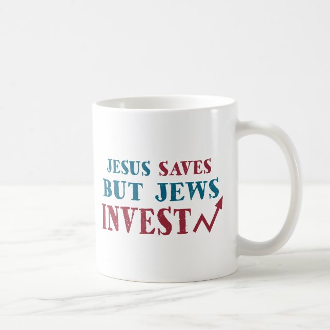 Mug Les juifs investissent - l'humour juif de finances (Droite)