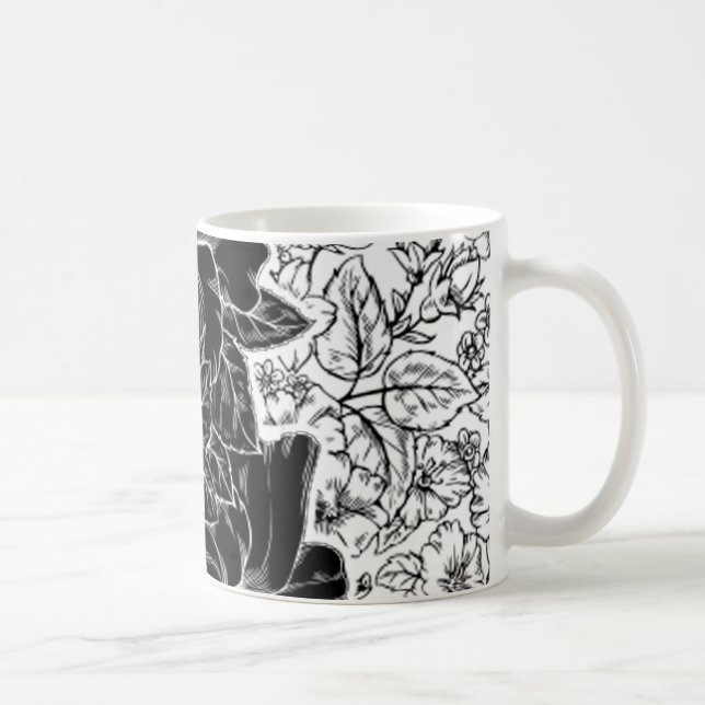 Mug Les ketmies romantiques conçoivent en fonction du (Droite)