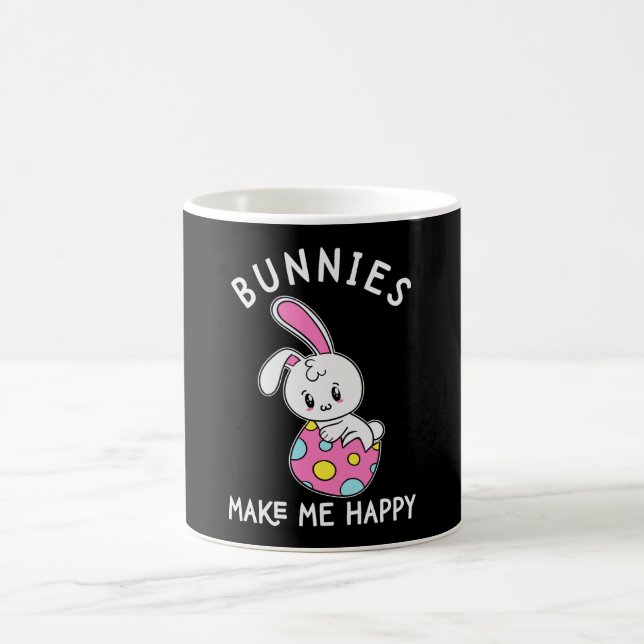 Mug Les lapins me rendent heureux Panier de chasse aux (Centre)