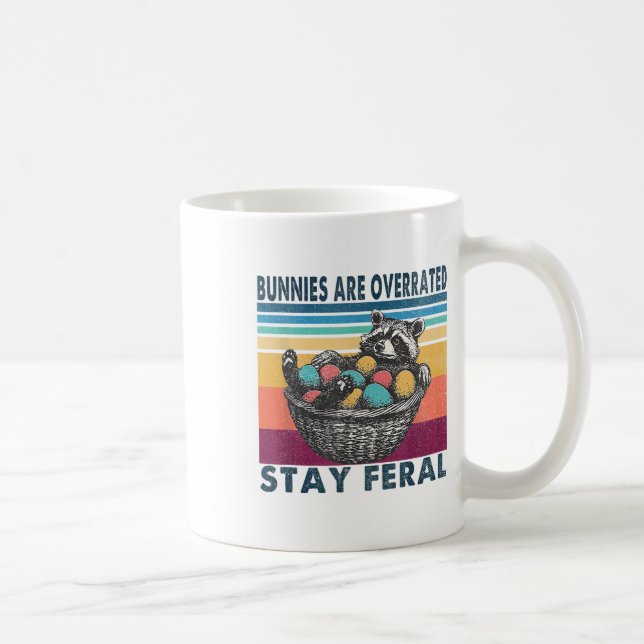 Mug Les lapins Sont Surclassés Séjour Feral Funny Pâqu (Droite)