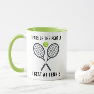 Mug Les larmes des gens que je bat au tennis drôle