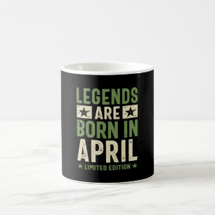 Mug Les légendes sont nées en Avril - Avril Anniversai