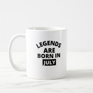 Mug Les légendes sont nées en juillet