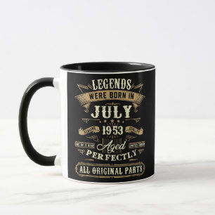Mug Les légendes sont nées en juillet 1953 69e anniver