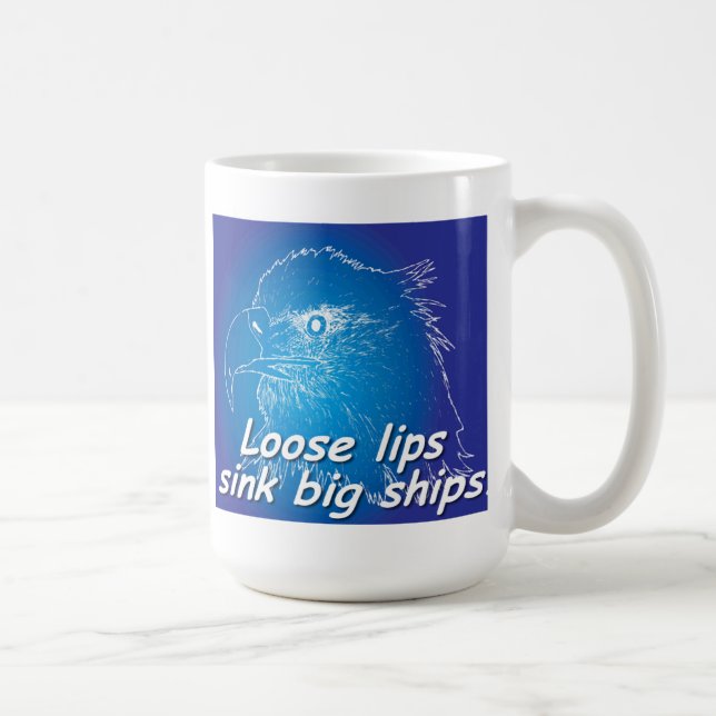 Mug Les lèvres lâches coulent de grands bateaux. (Droite)