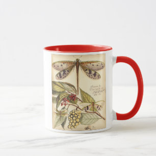 Mug Les libellules aux Feuilles et aux fruits