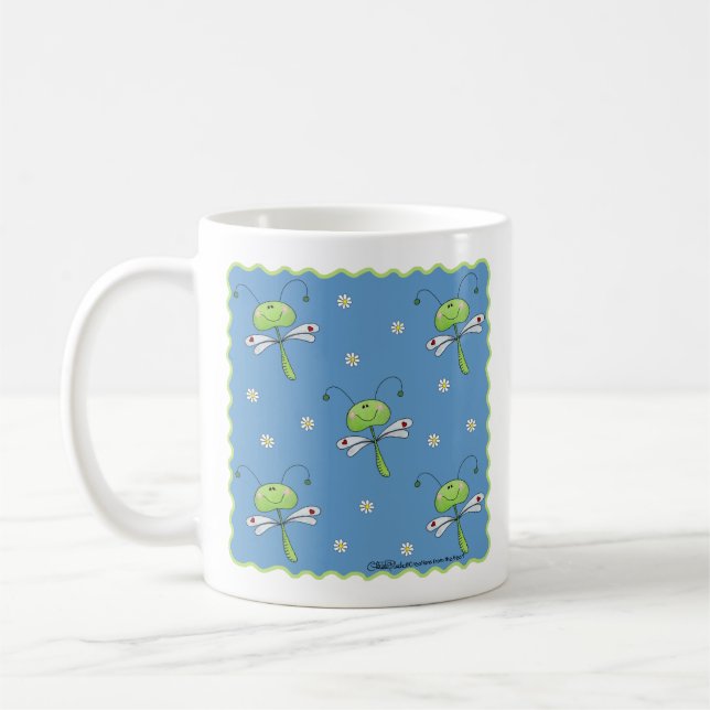 Mug Les libellules et les marguerites (Gauche)