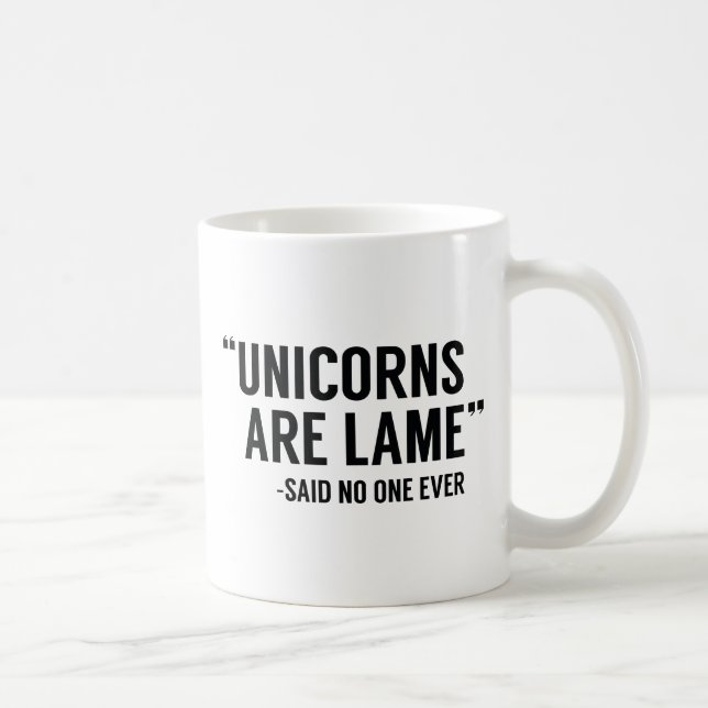 Mug Les licornes sont responsables (Droite)