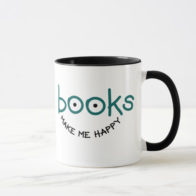 Mug Les livres me rendent heureux (Droite)