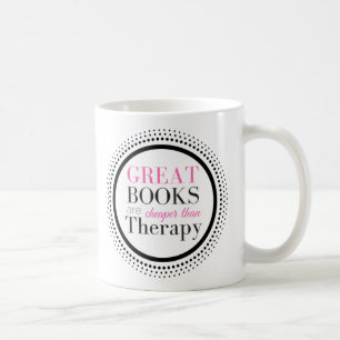 Mug Les livres sont meilleur marché que la thérapie