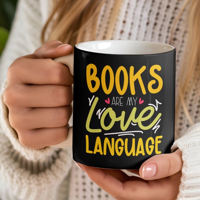 Mug Les Livres Sont Mon Amour Langue Lecture Cool Louv (Créateur téléchargé)