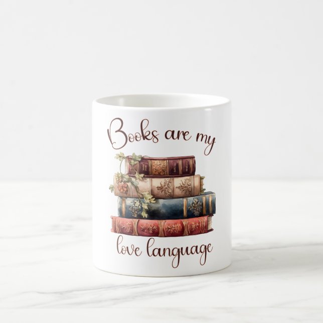 Mug Les livres sont mon langage de l'amour (Centre)