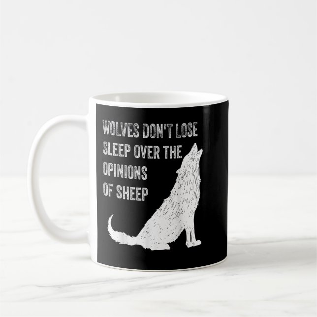Mug Les loups ne dorment pas sur les opinions des mout (Gauche)