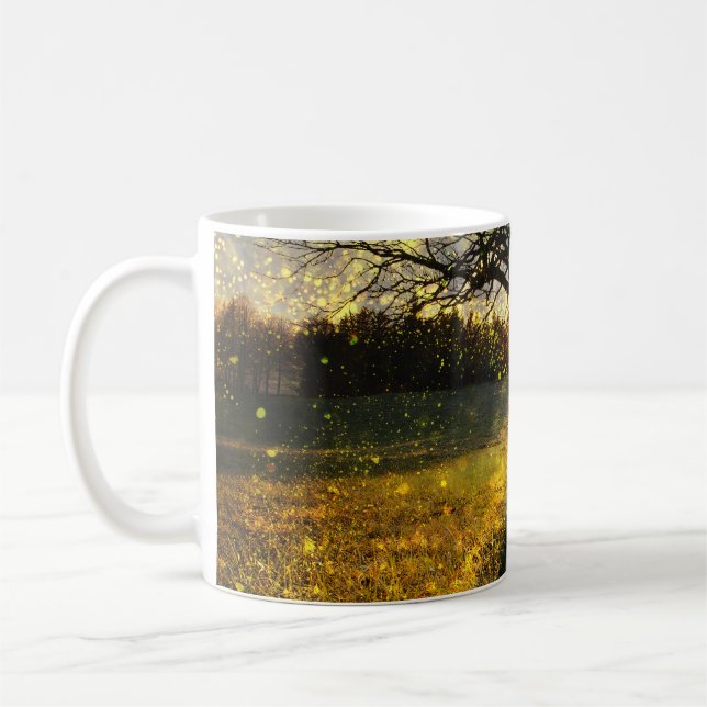 Mug Les lucioles magiques paysage onirique (Gauche)