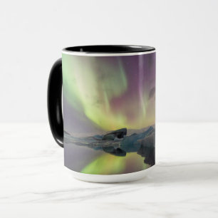 Mug Les lumières d'Aurora se reflètent dans la lagune