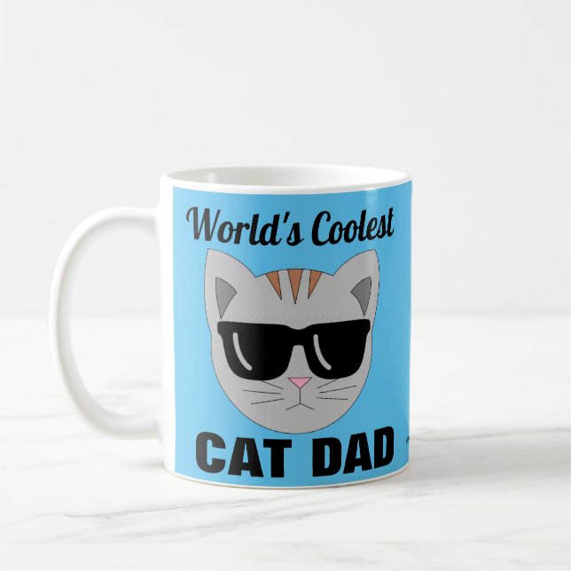 Mug Les lunettes de soleil CAT DAD les plus cool du mo (Gauche)