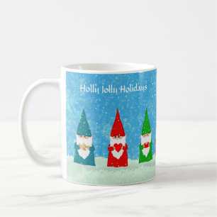 Mug Les lutins de Noël en robes colorées et neige