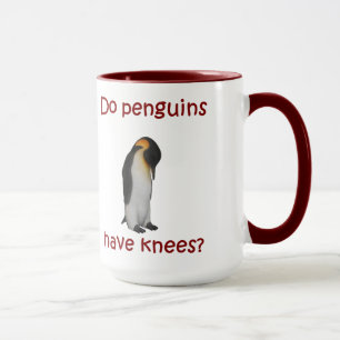 Mug Les manchots ont-ils des genoux?