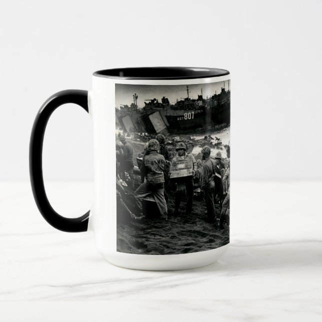 Mug Les marines de 2ÈME GUERRE MONDIALE débarquent des (Gauche)